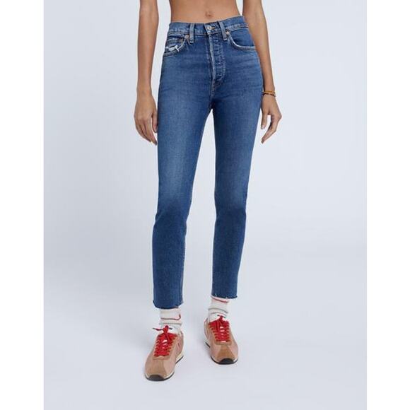 NWT RE/DONE Originals Mid Rise Ankle Crop Jean 31 - Picture 1 of 9